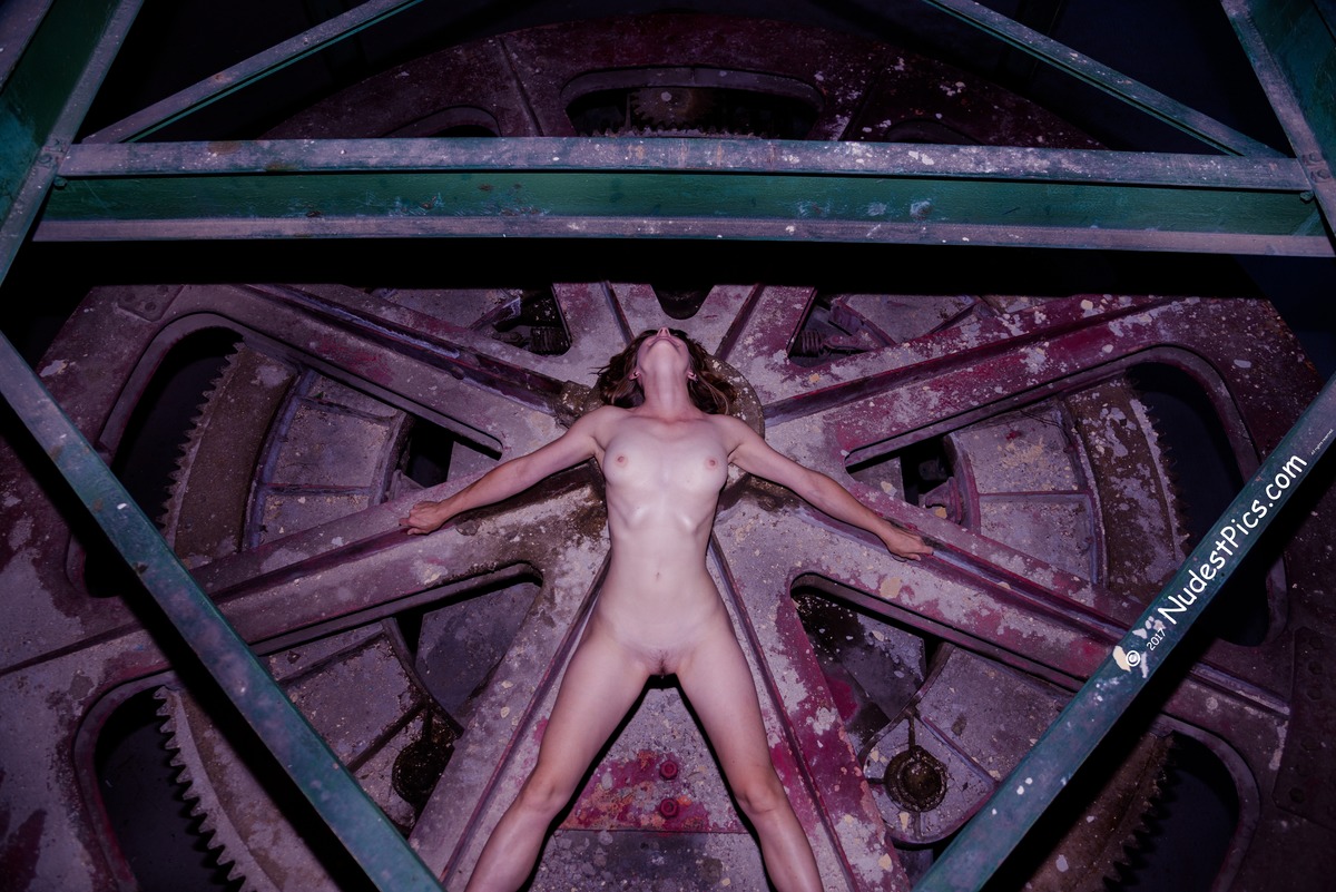Nude Girl Tortured on Terror Wheel